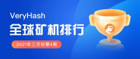 全球区块链矿机排行，VeryHash权威发布